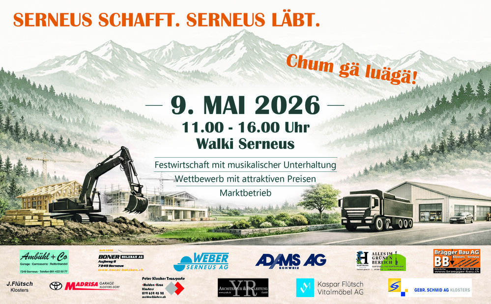 Gewerbeausstellung in Serneus - 9. Mai 2026